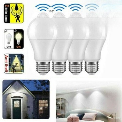1-4x E27 LED Birne mit Bewegungssensor Glühbirne Bewegungsmelder PIR Sensor