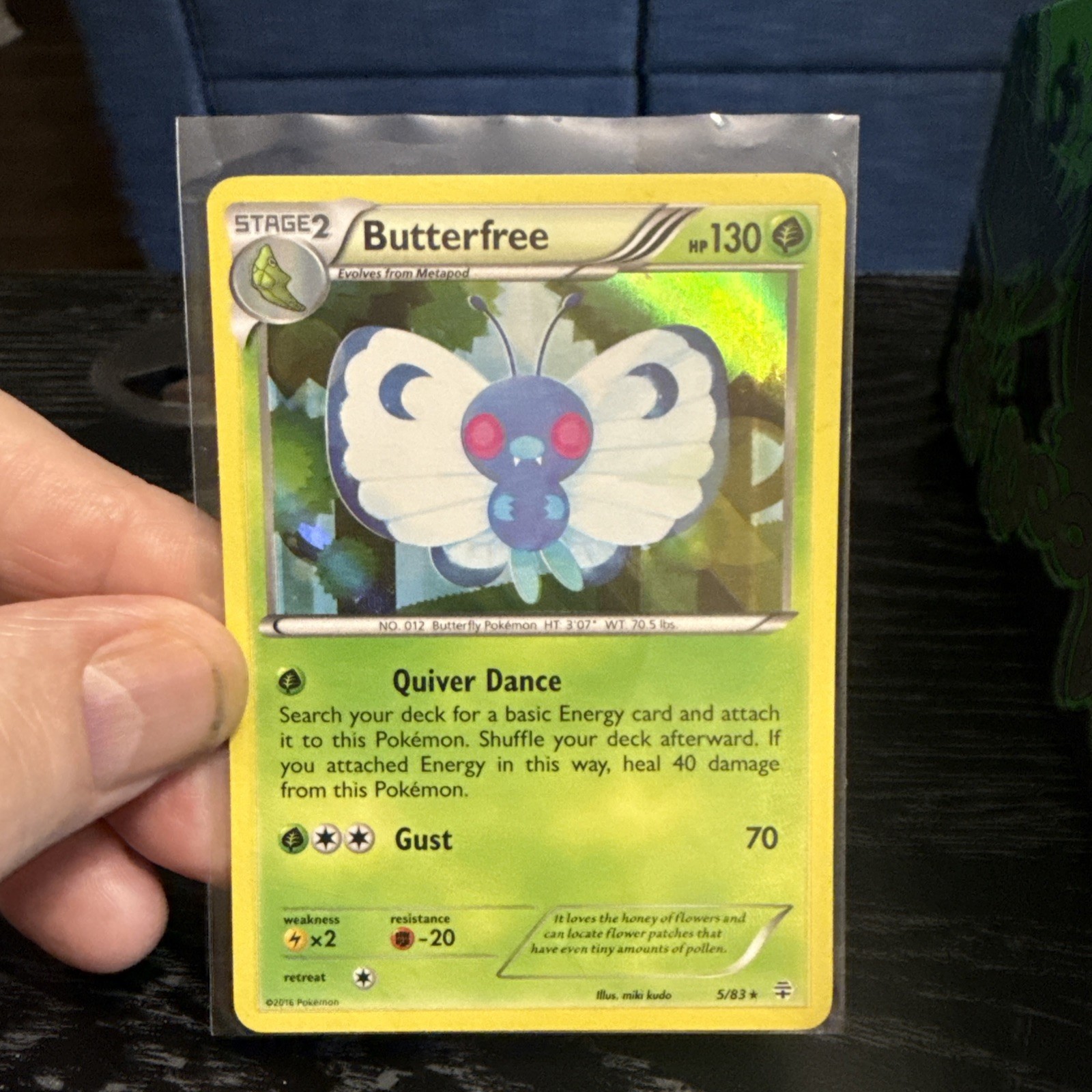 Butterfree 5/83 Generations Set 20th Anniversary Pokemon Card HOLO Rare -NM!