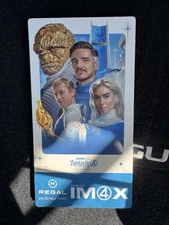 The Fantastic Four: First Steps IMAX Collectible Card Movie Ticket Promo Theater