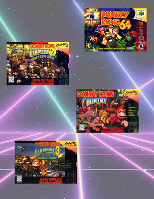 Donkey Kong Retro Games 4pc Sticker Pack