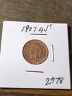 1907 Indian Penny Au