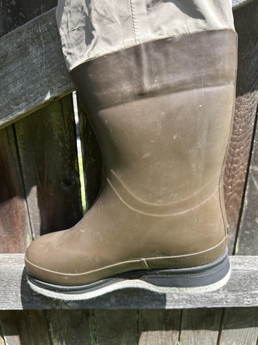 Simms GORE-TEX Chest Fishing Bootfoot Waders Mens Large Long Felt Sole Vintage - Picture 11 of 22