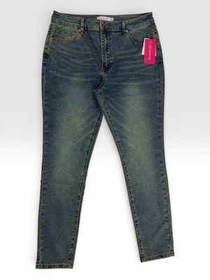 Shoedazzle Damen Jeans W31 blau 5-Pocket Stretch-Denim Hose Jeanshose Slim Fit