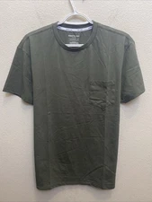 Kenneth Cole Men's Medium T-Shirt Beetle Green Short Sleeve The Pocket Tee NWT