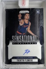 2024-25 Panini Prizm - Sensational Signatures Trentyn Flowers #SS-TFC (AU, RC)