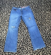Y2K Tommy Hilfiger USA Flare Distressed Jeans