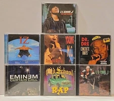 Hip Hop & Rap Lot of 7 CDs - LL Cool J, Eminem, IZ, M.C., Dr. Dre More..