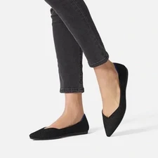 NEW! Rothy’s The Point Black Slip-On Ballet Flat Size 9
