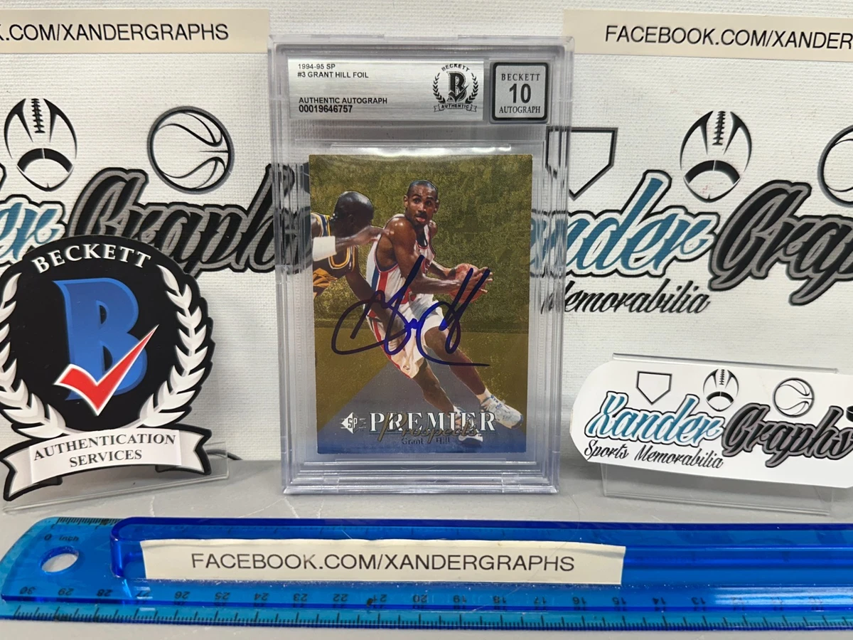 Upper Deck Grant Hill Basketball Autographed Sports Trading Cards