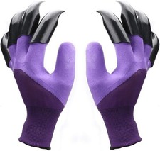 Claw Gardening Gloves for Planting, Garden Glove Claws Women Purple
