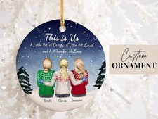 Customized Best Friend Ornament   Personalize Christmas Gift   Customized Chr...