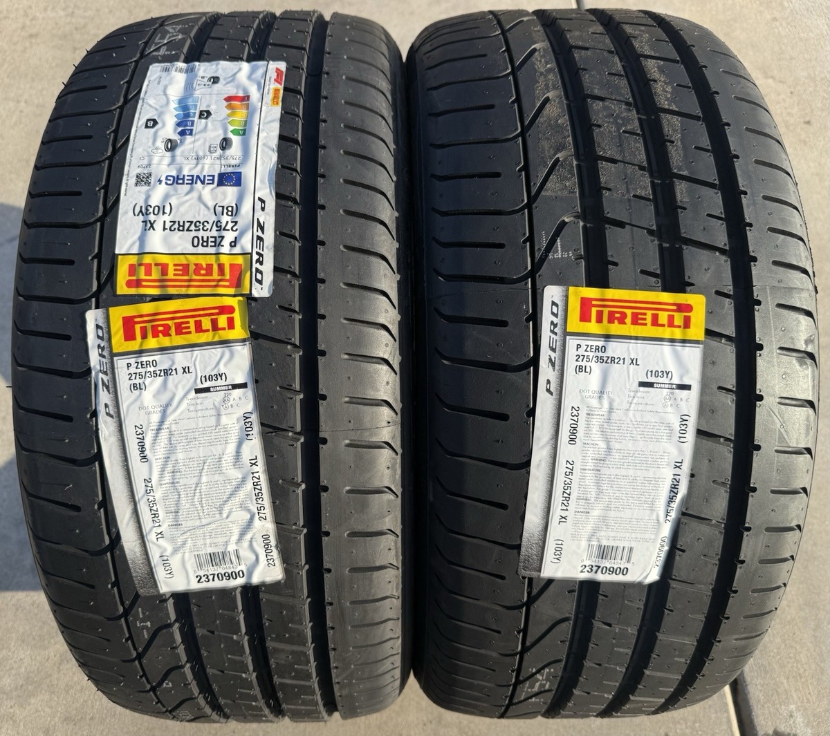 FOUR BRAND NEW 275/35ZR21 103Y Pirelli P Zero Tires Like Michelin