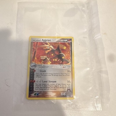 Pokémon Team Magma's Aggron 7/95 EX Team Magma vs. Team Aqua Holo Rare 2004 Card