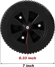 463344015 G437-0037-W1 7 Inch Wheels Replacement Parts for Charbroil Grill Wh...
