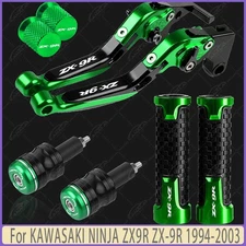 Handle Grip Cap Brake Clutch Lever Set For KAWASAKI NINJA ZX9R ZX-9R 1994-2003