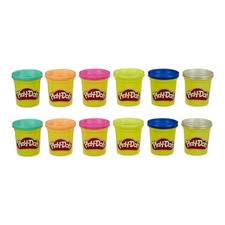 Play Doh Modeling Compound 12 Cans Assorted 12 Colors Non Toxic 3 Oz Cans