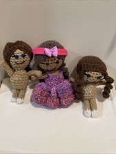 3 In Lot Handmade Crochet Doll Amigurumi Crochet Doll Toy 7  