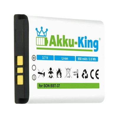 Akku für Sony-Ericsson W600i W700i W710i W800i W810i Z300i Z520i Z710i BST-37