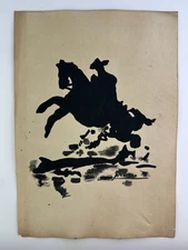 Pablo Picasso COA Art Painting Original Drawing Vintage Paper Signed