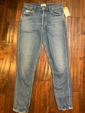 AGOLDE Blue Medium Wash Denim Slim Nico High Rise Jeans, Size 30