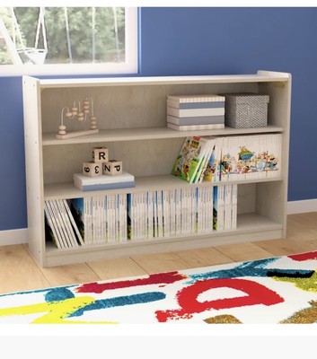 Bright BeginningsCommercial Grade ExtraWide 3 Shelf WoodenClassroom Open New