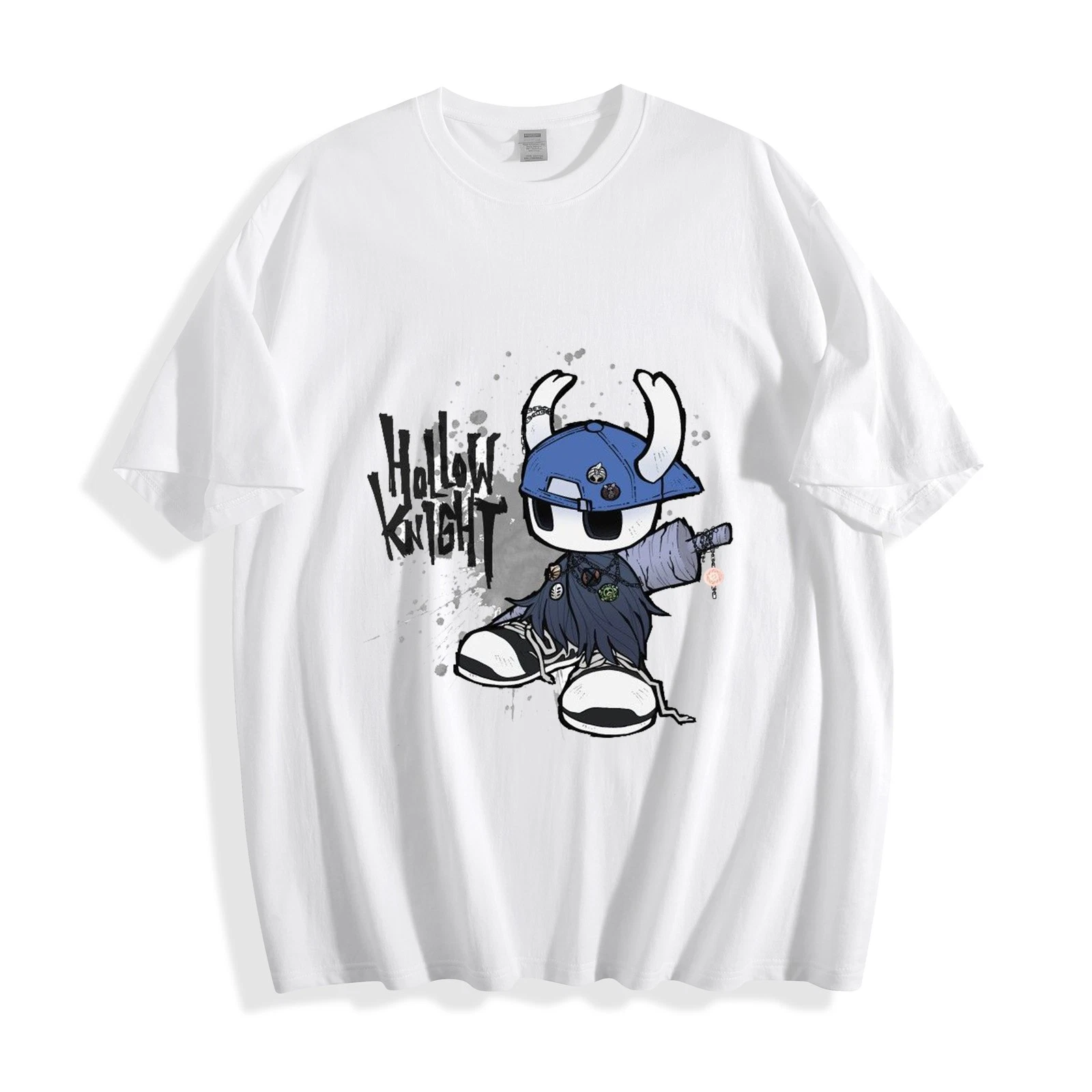 Hollow Knight Street Graffiti T-Shirt, Cap Knight Chibi Pose Tee