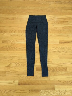 Lululemon Wunder Under *Roll Down Luon Size 4 ?  Prisma Inkwell Blk K15