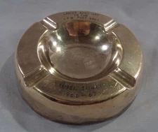 Vintage 1966-67 - LADIES AUXILIARY VFW POST  9957 TAIPEI TAIWAN - Brass Ashtray