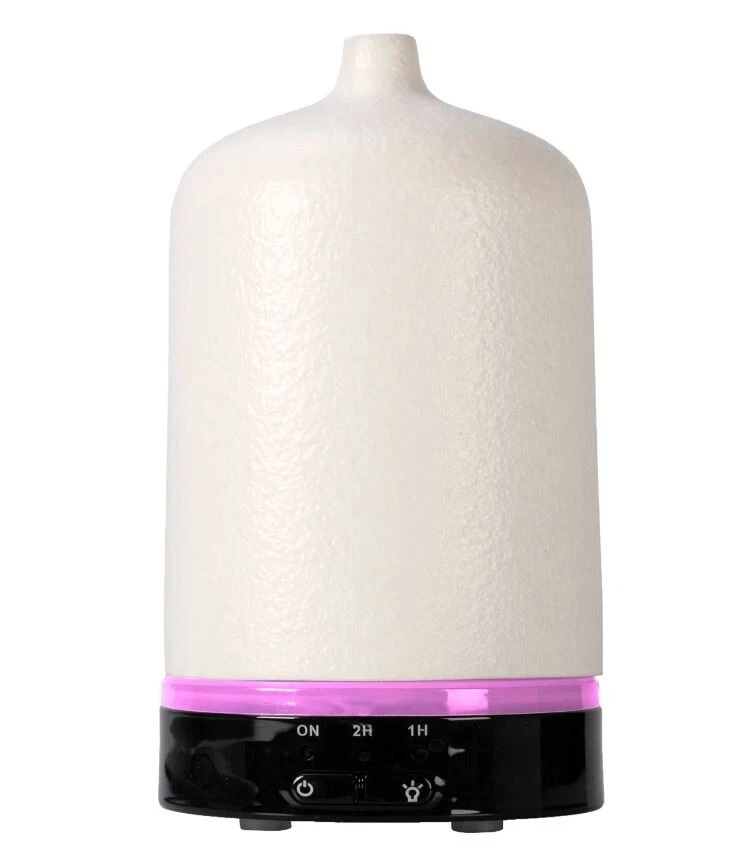 Diffusore di essenze in ceramica oli essenziali aromi con luce led durata 8 ore - Immagine 2 di 4