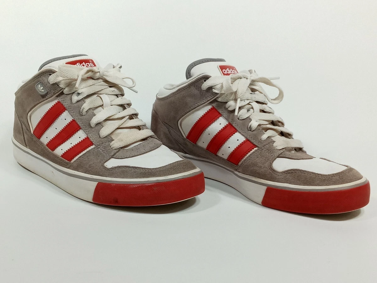 criticus Dialoog tunnel Adidas Unisex Culver Vulc G09016 Gray Red White Athletic Shoes Lace Up Size  9 | eBay