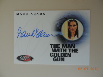 The Complete James Bond - A55 Maud Adams ''Andrea Anders'' Autogrammkarte