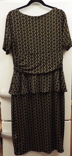 Onjenu Doris Short Sleeve Peplum Dress 