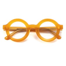 Reading Glasses Round Recessed Acetate Thick Vintage Presbyopic Magnifier Retro