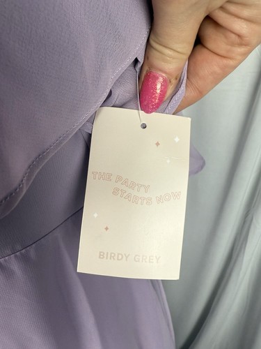 Birdy Grey Junior Bridesmaid Dress in LavenderChiffon Large NWT Formal - Picture 5 of 18