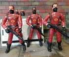 GI JOE ~ 2004 CRIMSON GUARD TROOPERS ~ OPERATION CRIMSON SABOTAGE ~100% & CARD