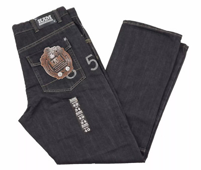Kam Herren 85 Straight Loose Fit Denim Jeans Big & Plus Size Jeans W48-W54