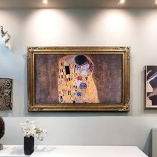 55  65 inch Ornate frame for Samsung The Frame TV, Marble Gold finish