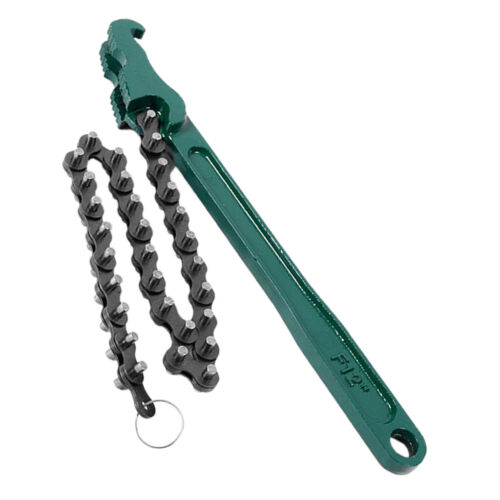Premium Adjustable Car Oil Filter Wrench Spanner Tool Chain Type 40-150mm - Afbeelding 1 van 9