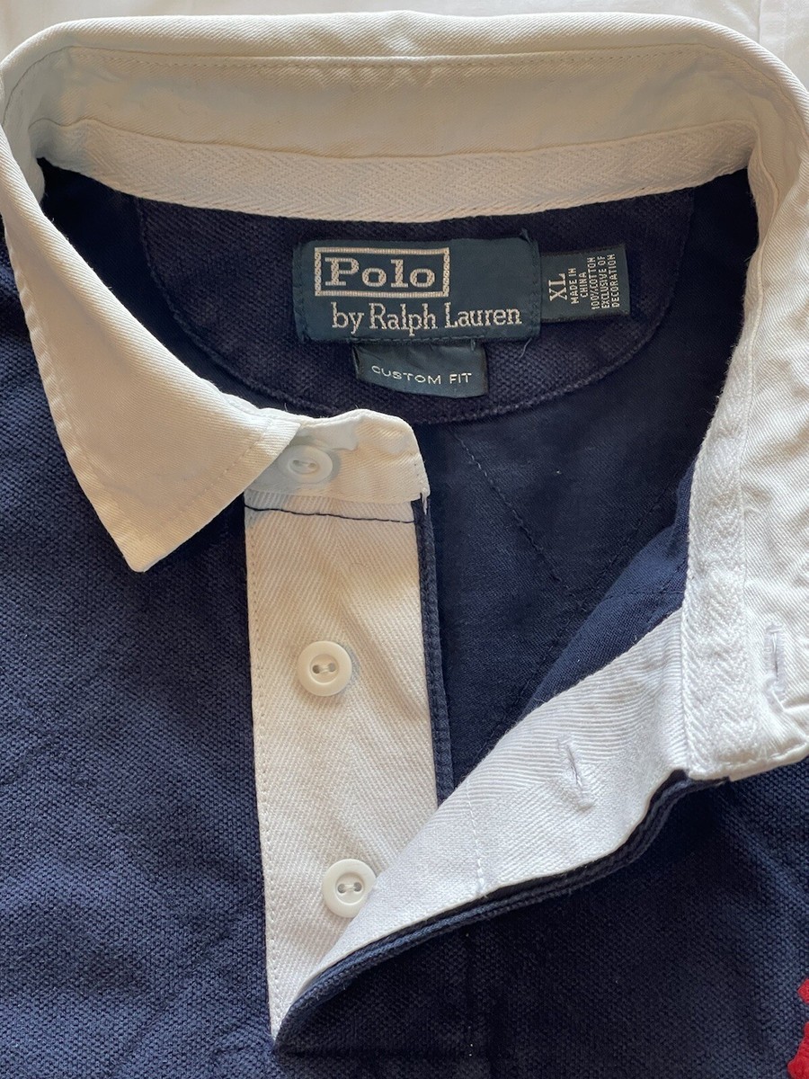 【希少】POLO RALPH LAUREN Ralph Lauren Polo Shirt Mens Big Pony Diamond Quilted