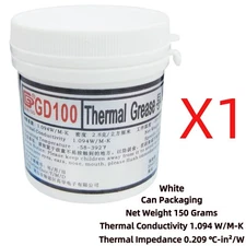Net Weight 150 Grams White GD100 Thermal Paste Grease Heat Sink Compound CN150