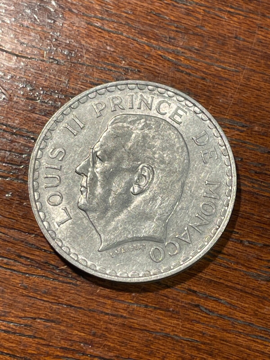 Monaco Currency 5 Francs Louis II 1945 (8-38) | eBay