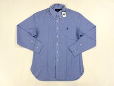 MINOR DEFECT Polo Ralph Lauren Slim Fit Sized Shirt - Blue - Size: 16.5 34/35