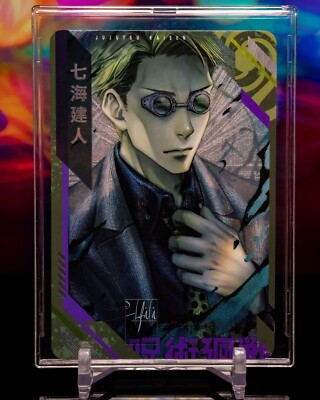 タレントカード Nanami Nanami Kento Jujutsu Kaisen Premium Gold Foil Flash Textured Anime