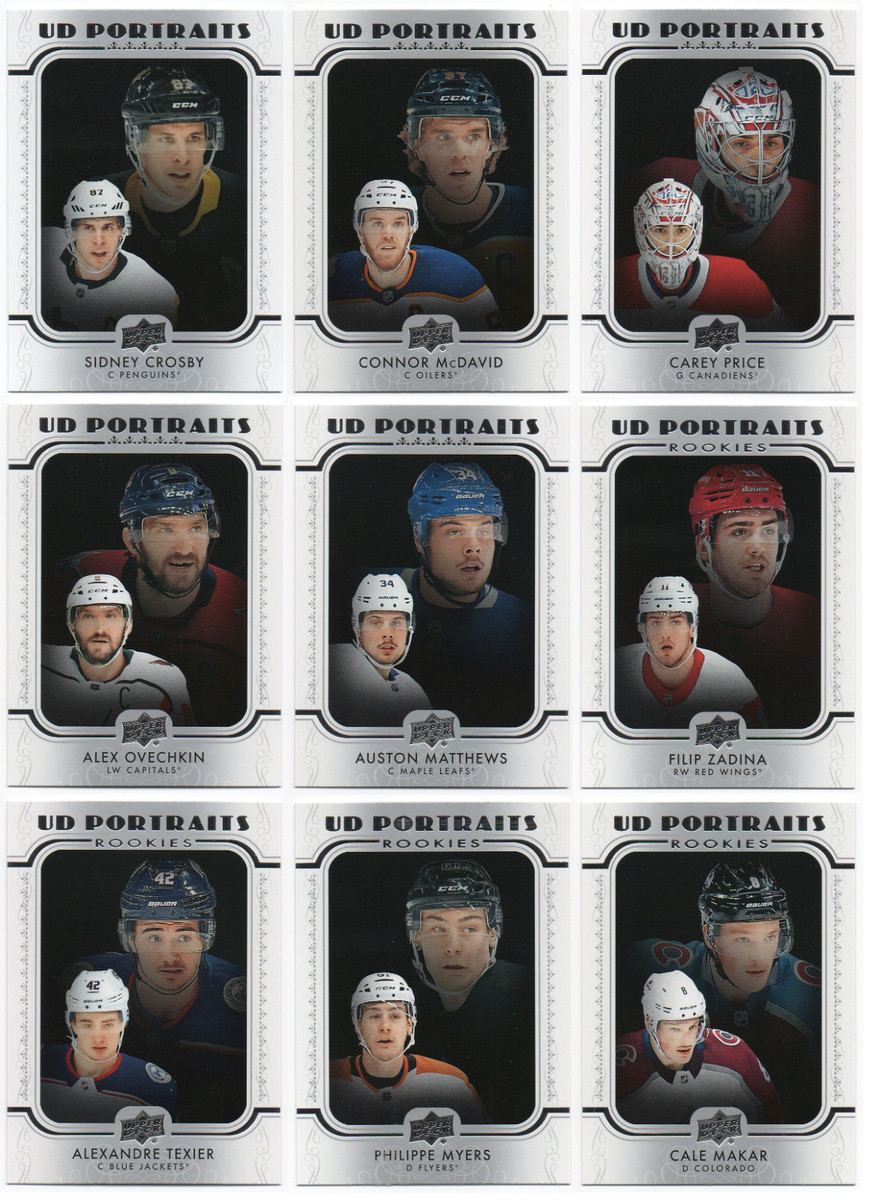 2019-20 Upper Deck Series 1 UD Portraits Pick Any Complete Your Set
