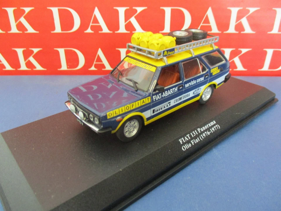 Die cast 1/43 Modellino Auto Fiat 131 Panorama Assistenza Rally Olio Fiat 1976 - Immagine 2 di 4