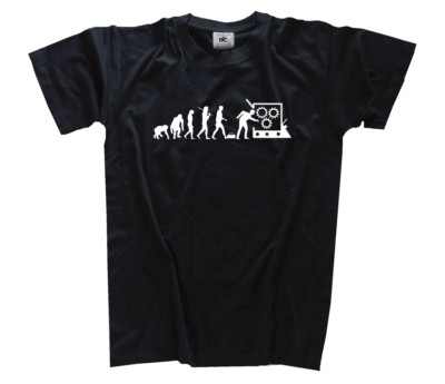 White Edition Evolution Maschinist Maschinenschlosse Primat zum Menschen T-Shirt