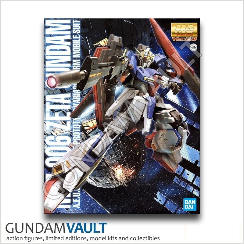 Bandai MG 395979 ZETA Gundam Msz-006 Ver.2.0 1/100 Scale Kit for