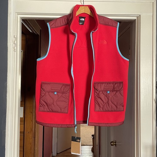 The North Face Royal Arch Fleece Weste NEU Größe L Herren rot/blau Colorblock $ 149 - Bild 9 von 16