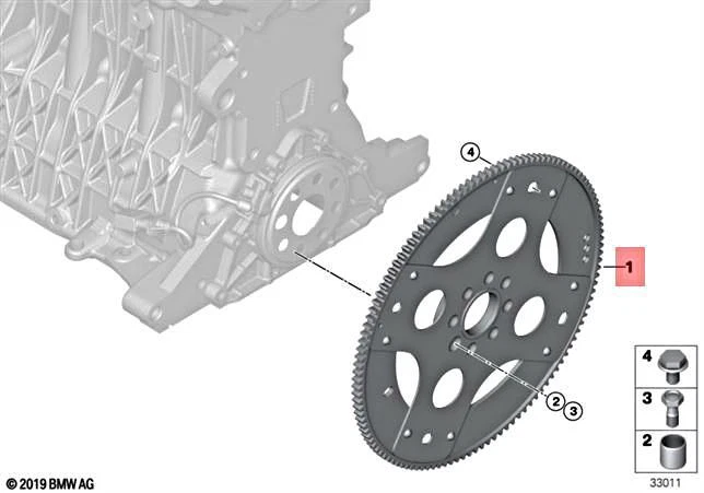 Genuine BMW E53 E60 E60N E61 E61N AT Transmission Flywheel OEM 