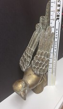 VTG Large Parrot Gilded Patina Bronze Statue ...